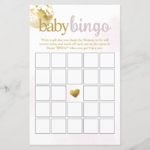 Papier Pink Over the Moon Baby Baby shower Jeu