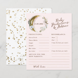 Papier Pink Over the Moon Baby Prédictions et conseils