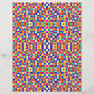 Papier Pixels colorés