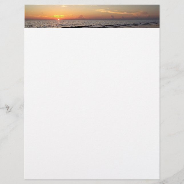 Papier Plage Sunset Stationnaire (Devant)