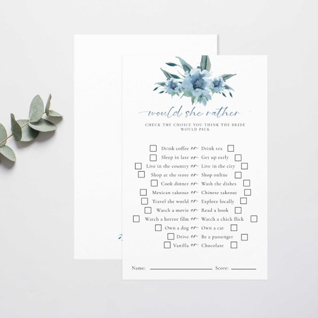 Papier Plairait-Elle Quelque Chose De Bleu Fête des marié (Créateur téléchargé)