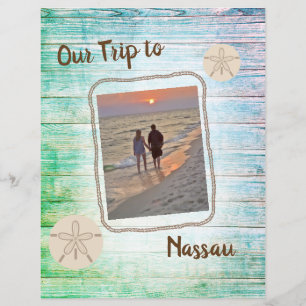 Papier Planche de vacances en détresse pour album photo