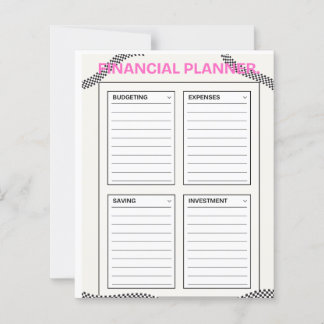 Papier Planificateur financier