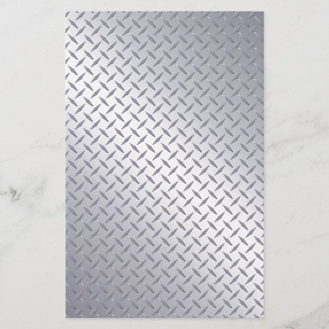 Papier Plaque diamant en acier brillant (Devant)