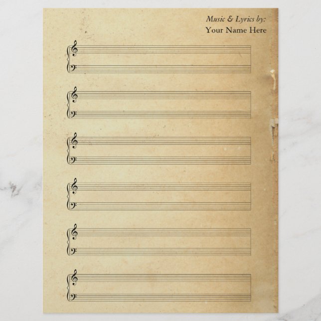 Papier Plaques vierges vintages Piano Stands (Devant)