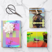 Papier plat de papier d'enveloppement Kitty Cove S