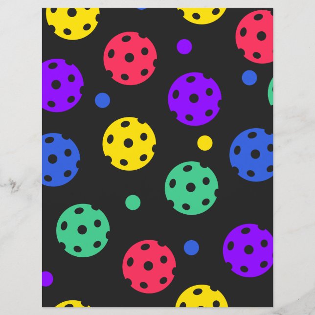 Papier plat Pickleball Design (Devant)