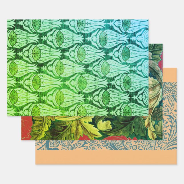 Papier plat William Morris GIFT WRAPPING (Lot)