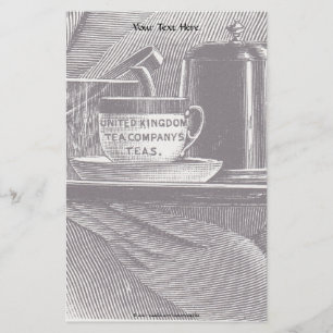 Papier Plateau de thé vintage