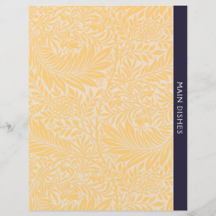 Papier Plats Principaux   Diviseur de recettes   Floral o