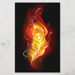 Papier Plume de paon de feu