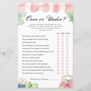 Papier Plus ou moins frais hors du marché jeu nuptiale