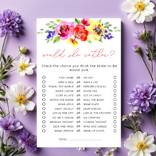 Papier Plutôt Bright Floral Fête des mariées Jeu