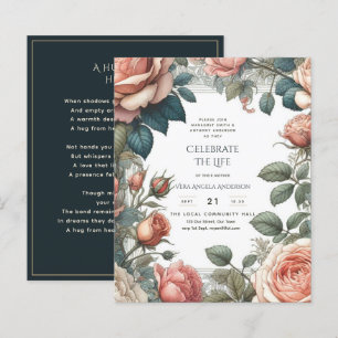 Papier Poème commémoratif de la fête de la vie des Roses