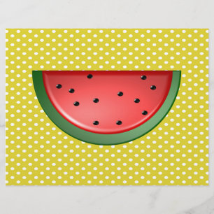 Papier Points Watermelon et Polks