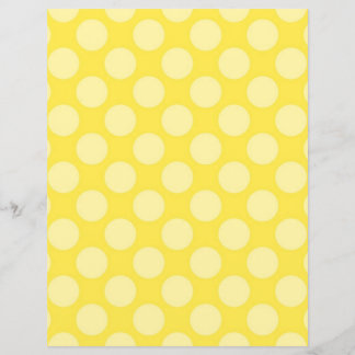 Papier Pois à deux faces jaune