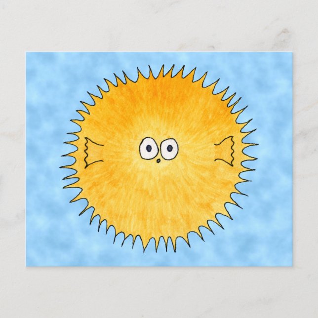 Papier Poisson Porcupine. (Devant)