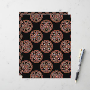 Papier Polka Dot Safari Sunset Bohemian Star Fall Mandala