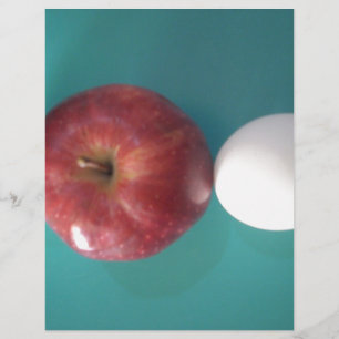 Papier Pomme rouge à deux oeufs pour une tarte.JPG