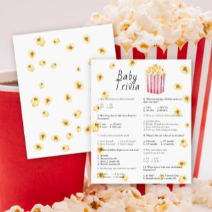 Papier Popcorn - Bébé Quiz Jeu de Baby Shower