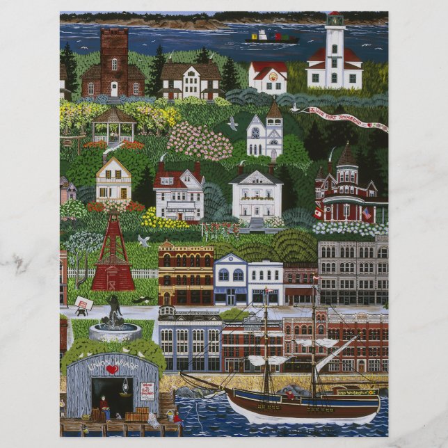 Papier Port historique Townsend, Washington (Devant)