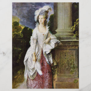 Papier Portrait De Mme Thomas Graham Par Thomas Gainsboro