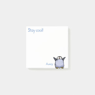 Papier Post-It Chou de Pingouin Heureux
