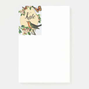 Papier Post-it Oiseaux Papillon