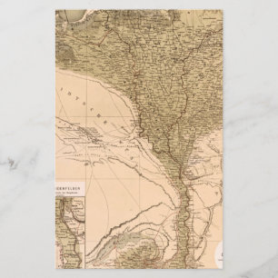 Papier Poster du Delta du Nil vintage 1859