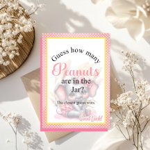 Pot de bonbons jeu pour Baby Shower Eléphant Rose