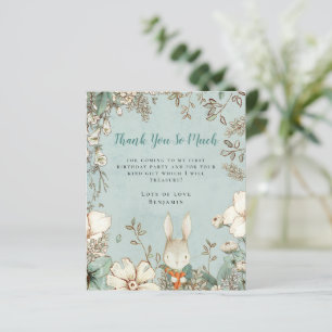 Papier Poudre Bunny budget bleu premier anniversaire Merc