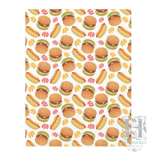 Papier pour album de hamburgers et hot dogs