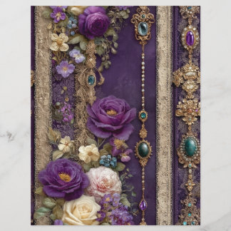 Papier pour scrapbook de journal de junk vintage f