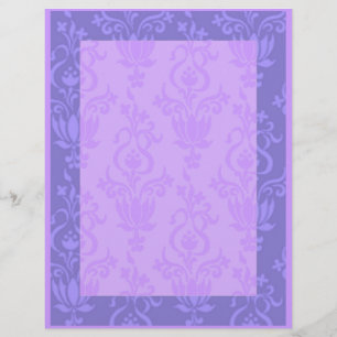 Papier Pourpre damassé