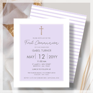 Papier Pourpre Invitation budgétaire moderne de la prem