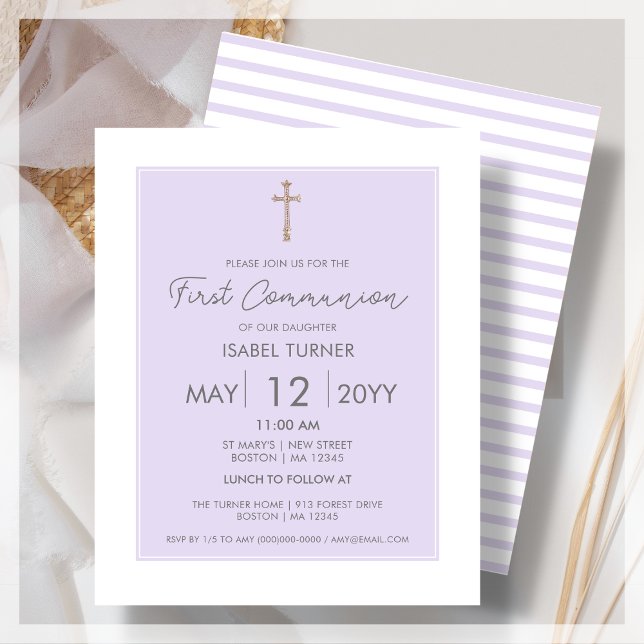 Papier Pourpre | Invitation budgétaire moderne de la prem (Créateur téléchargé)