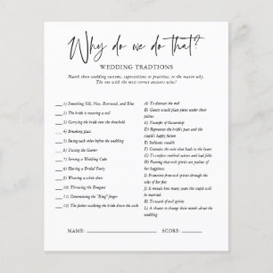 Papier Pourquoi faisons-nous cela Jeu de Baby Shower
