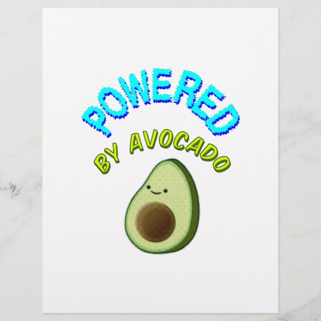 Papier Powered by Avocado (Devant)