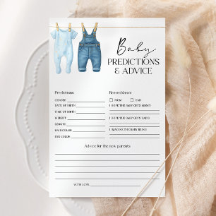 Papier Prédictions et Conseils de Bébé Fête de Douceur en
