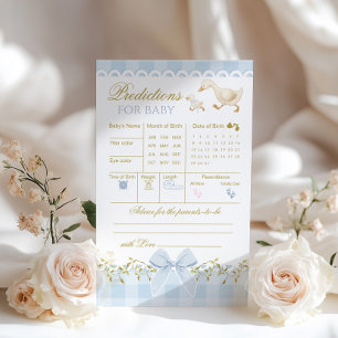Papier Prédictions et conseils Fête bébé Oie Idiote