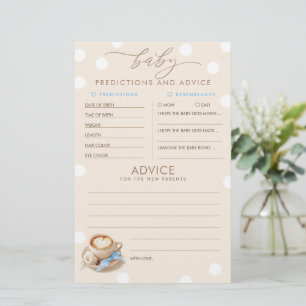 Papier Prédictions et conseils pour bébé Jeu de baby show
