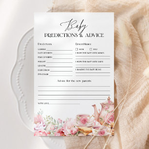 Papier Prédictions et conseils pour bébé Jeu de douche à