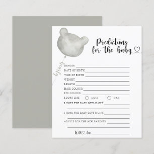 Papier Prédictions et conseils pour bébé ours