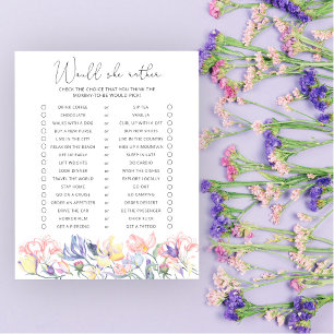 Papier Préfèrerait-Elle - Jeu de Baby Shower Floral