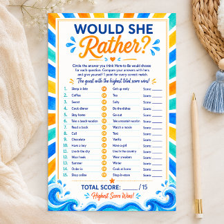 Papier Préférerait-Elle ? Voici le jeu de douche pour l'a
