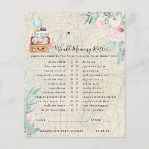 Papier Préférerait Maman Jeu de Baby Shower