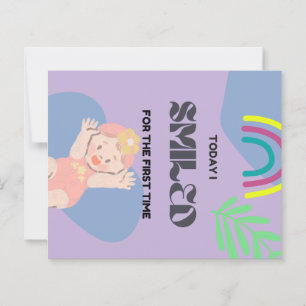 Papier Premier sourire de bébé