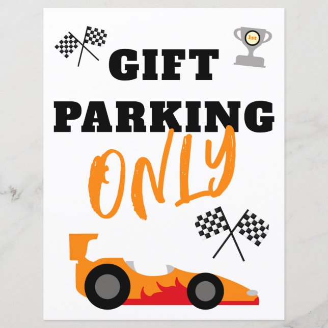 Papier Premier tour autour de la piste, Gift Parking seul (Devant)
