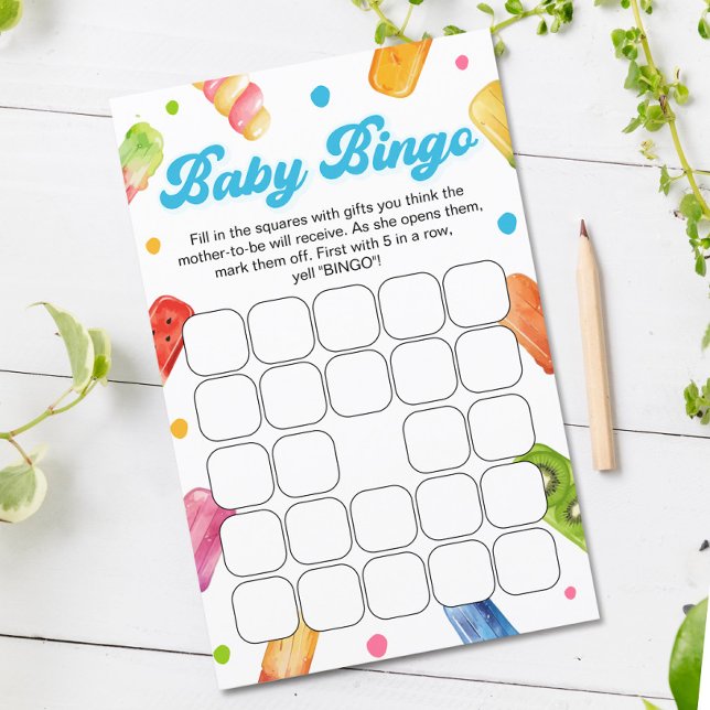 Papier Prêt à jouer au Baby shower de pop (Créateur téléchargé)