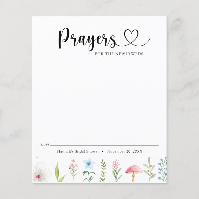 Papier Prières pour le thé Fleur sauvage pour les jeunes  (Devant)